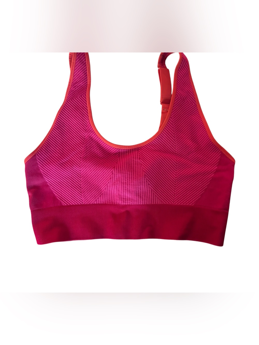 Stella McCartney Hot Pink and Coral Racerback Swim Top